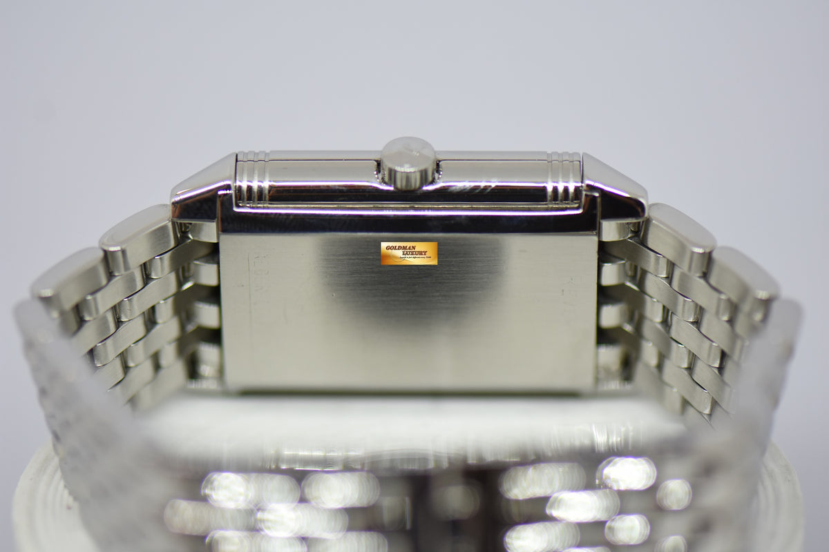 [SOLD] JLC REVERSO GRANDE TAILLE STEEL IN BRACELET MANUAL WINDING 270.8.62 (MINT)