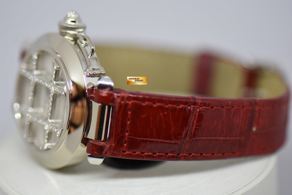[SOLD] CARTIER PASHA 32mm 18K WHITE GOLD DIAMONDS AUTOMATIC (MINT)