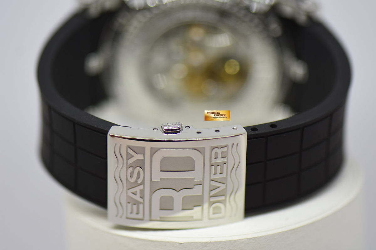 [SOLD] ROGER DUBUIS EASY DIVER JUST FOR FRIENDS 46mm STEEL IN RUBBER RD56 MANUAL WINDING SE46.56 (MINT)