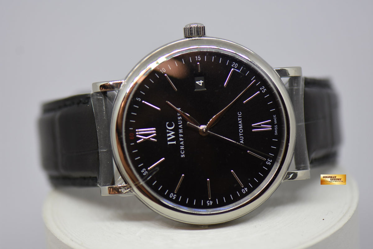 [SOLD] IWC PORTOFINO 39mm BLACK AUTOMATIC IW3565-02 (NEW-UNWORN)