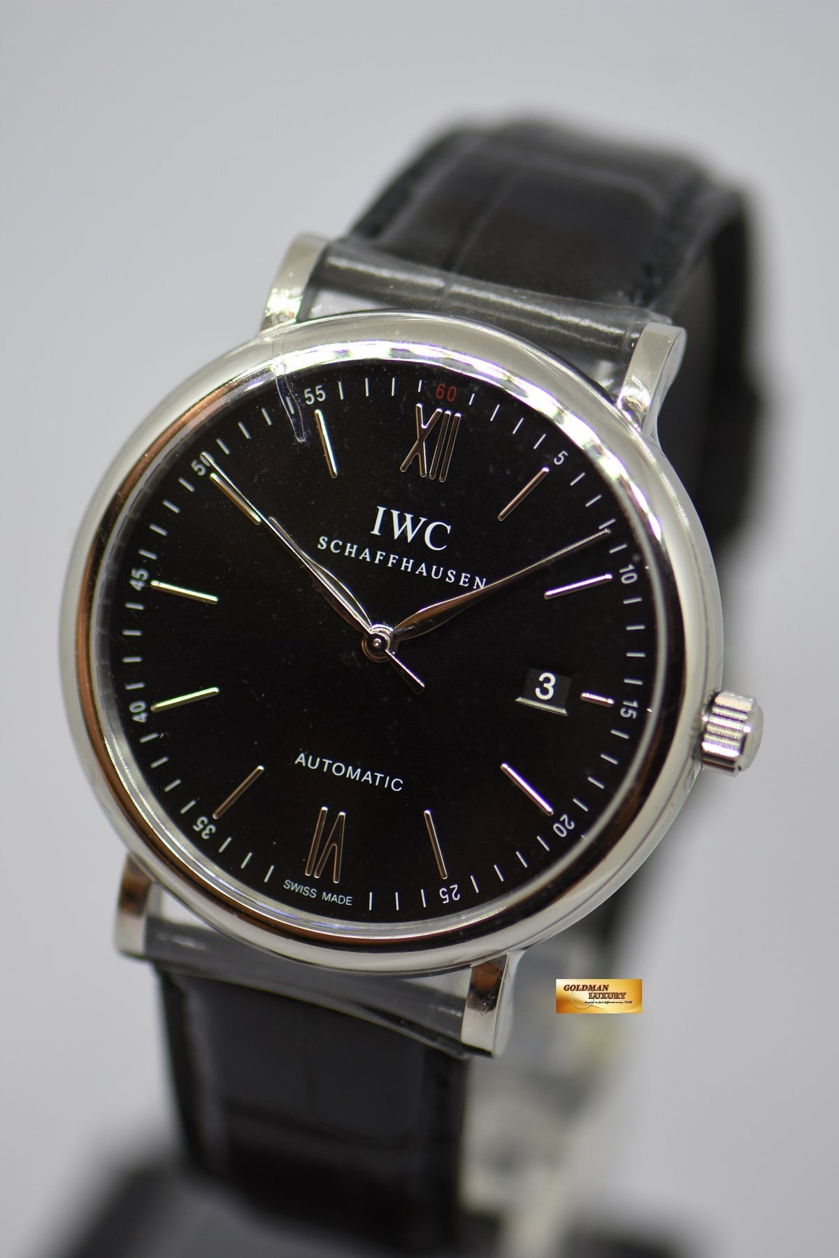 [SOLD] IWC PORTOFINO 39mm BLACK AUTOMATIC IW3565-02 (NEW-UNWORN)