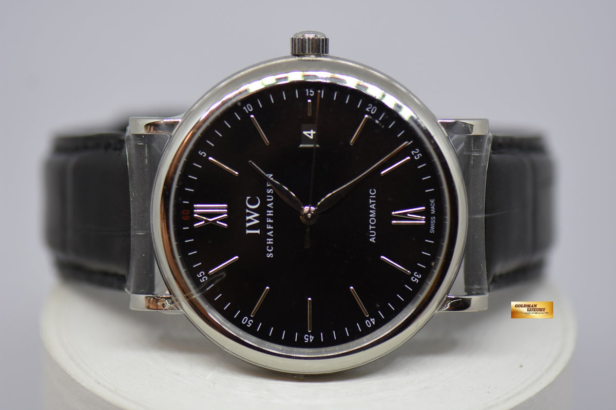 [SOLD] IWC PORTOFINO 39mm BLACK AUTOMATIC IW3565-02 (NEW-UNWORN)