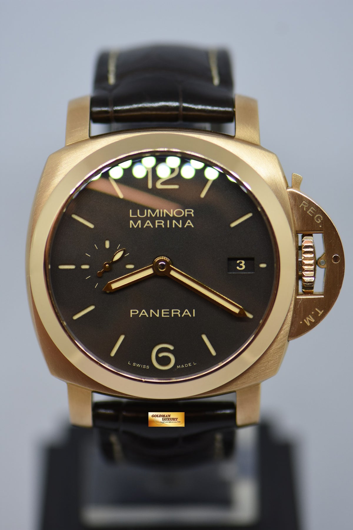 [SOLD] PANERAI LUMINOR MARINA 1950 42mm ROSE GOLD AUTOMATIC PAM 393 (MINT)