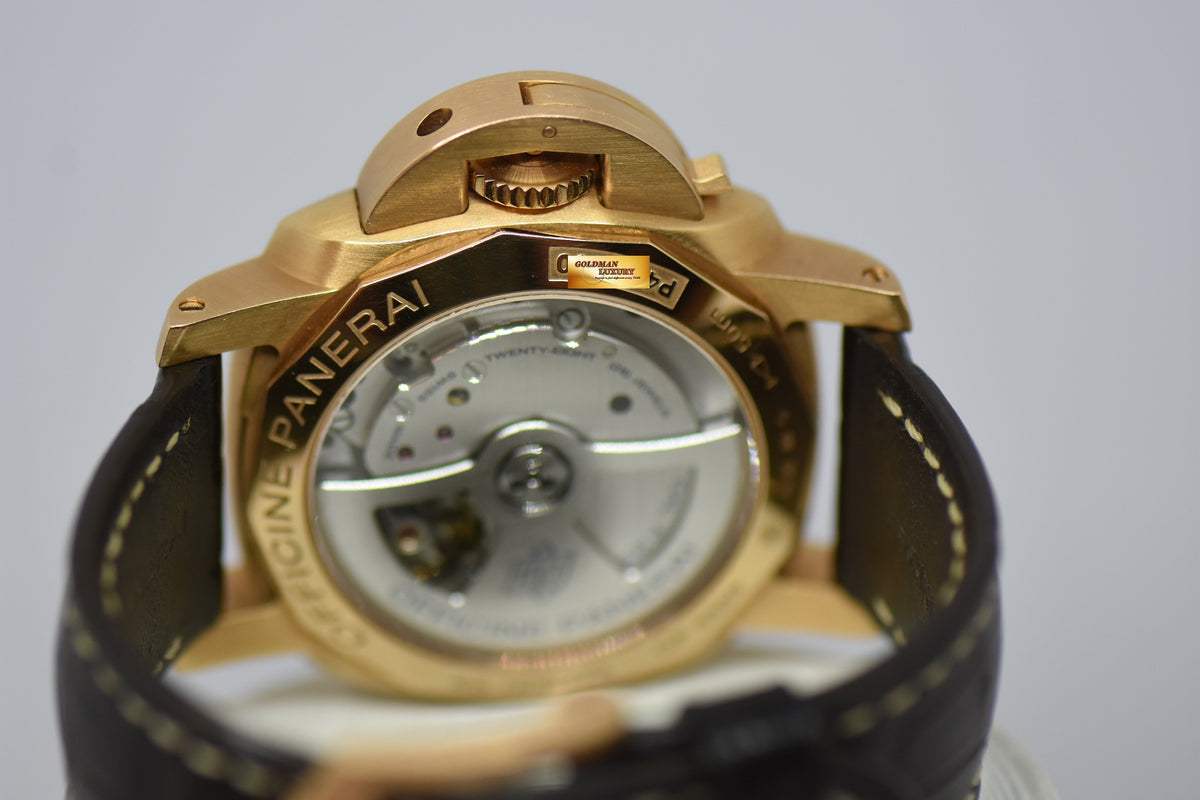 [SOLD] PANERAI LUMINOR MARINA 1950 42mm ROSE GOLD AUTOMATIC PAM 393 (MINT)