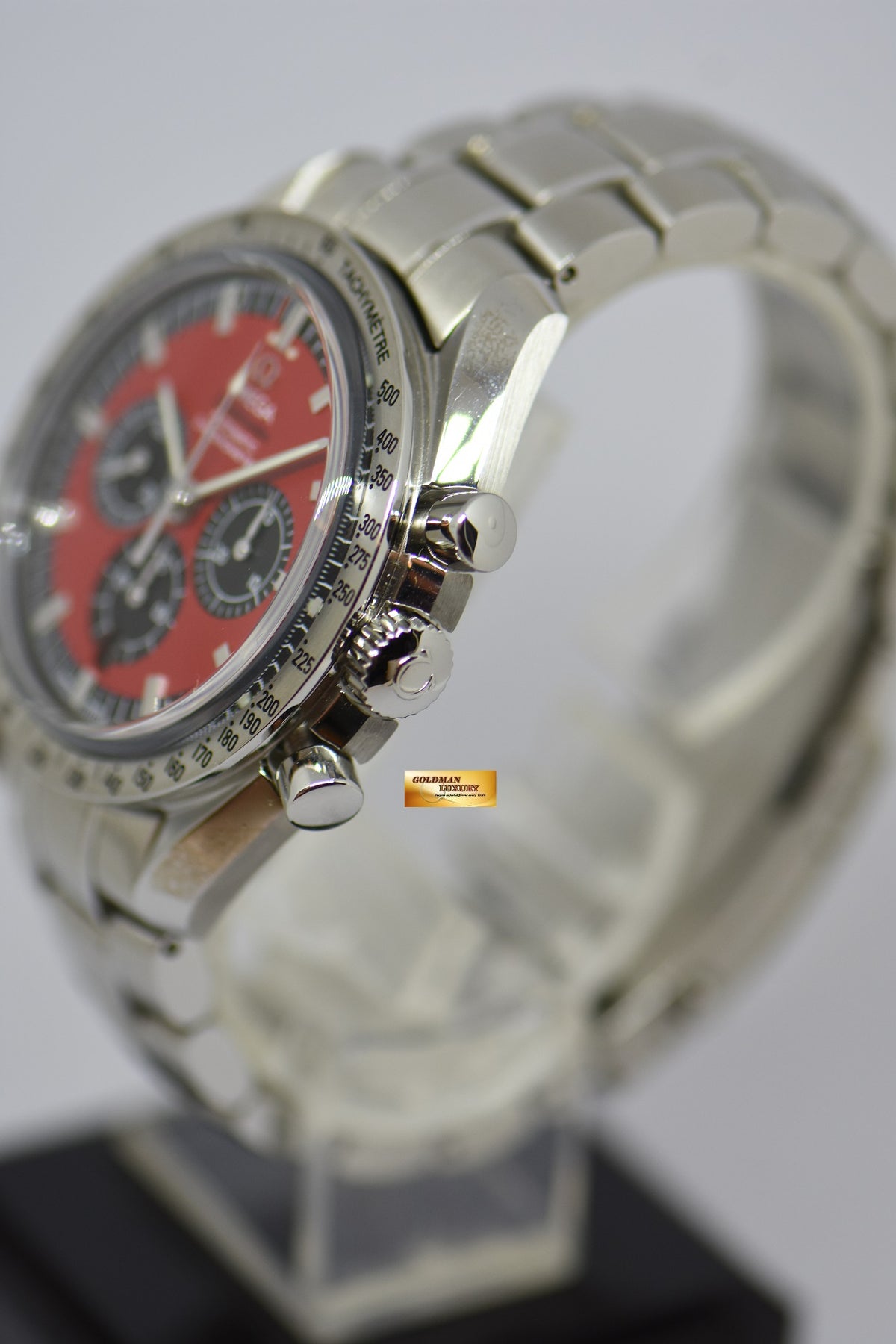 [SOLD] OMEGA SPEEDMASTER CHRONOGRAPH “MICHAEL SCHUMACHER” THE LEGEND COLLECTION RED DIAL 3506.61.00 AUTOMATIC (LNIB)