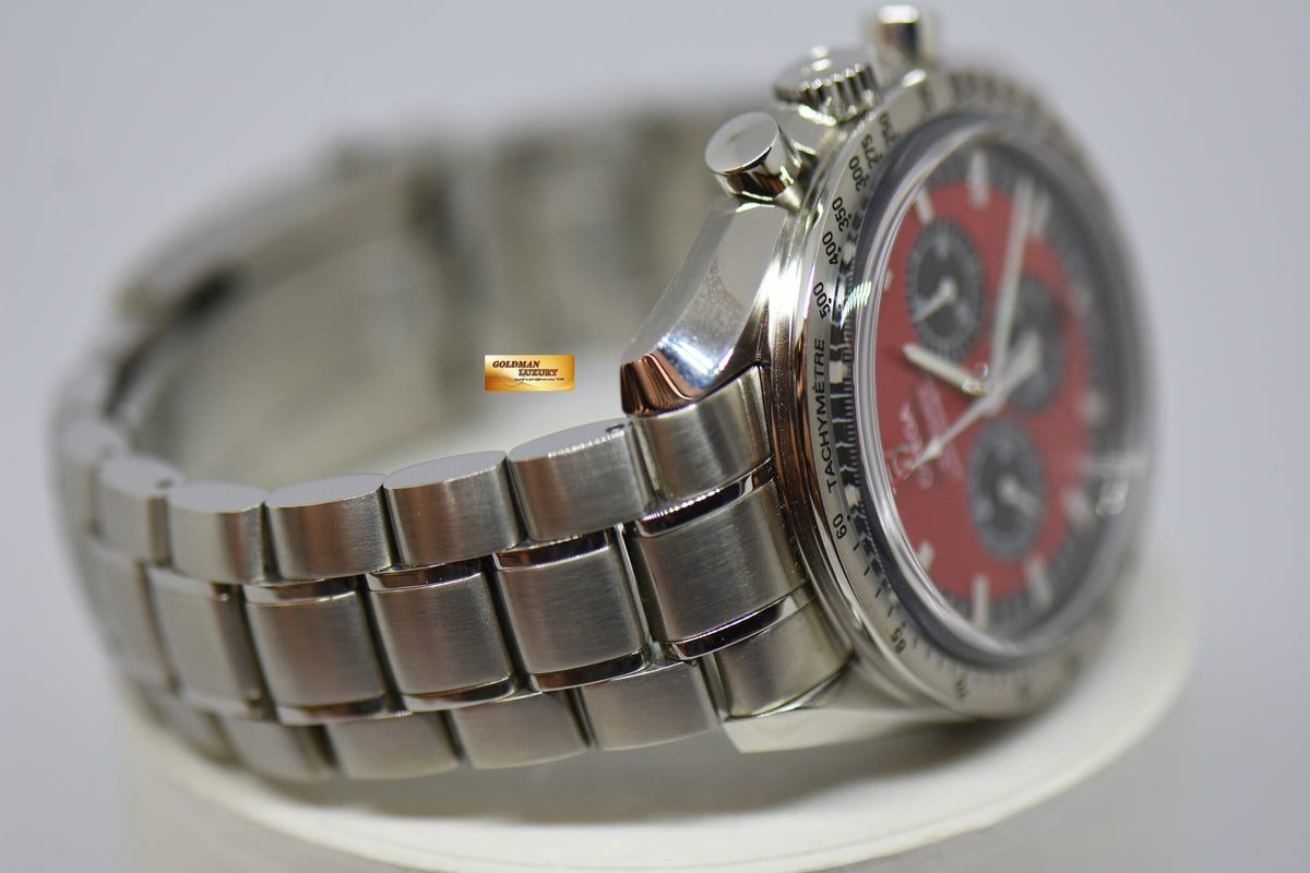 [SOLD] OMEGA SPEEDMASTER CHRONOGRAPH “MICHAEL SCHUMACHER” THE LEGEND COLLECTION RED DIAL 3506.61.00 AUTOMATIC (LNIB)