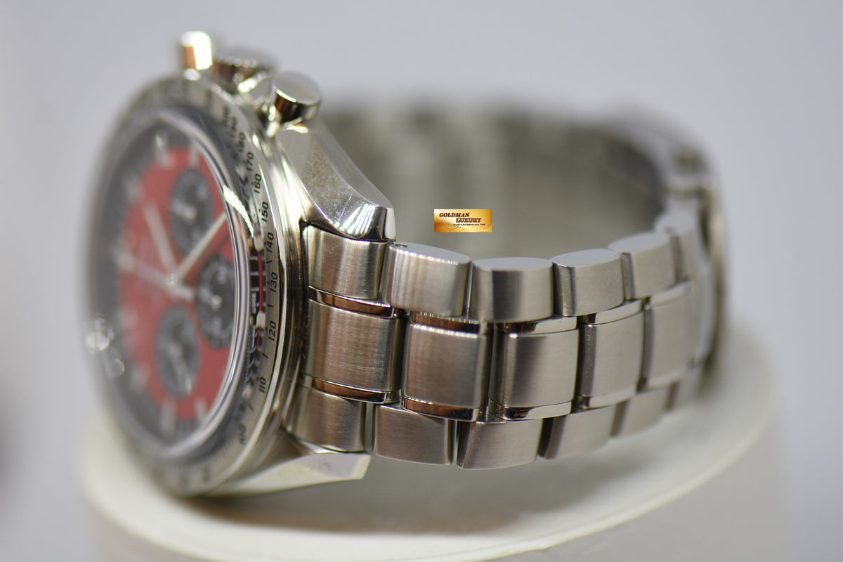 [SOLD] OMEGA SPEEDMASTER CHRONOGRAPH “MICHAEL SCHUMACHER” THE LEGEND COLLECTION RED DIAL 3506.61.00 AUTOMATIC (LNIB)