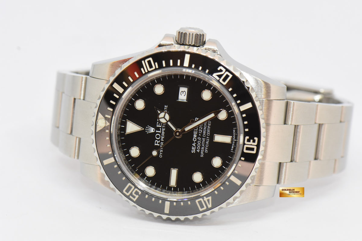 [SOLD] ROLEX OYSTER PERPETUAL SEA-DWELLER 4000  CERAMIC BLACK AUTOMATIC 116600 (MINT)