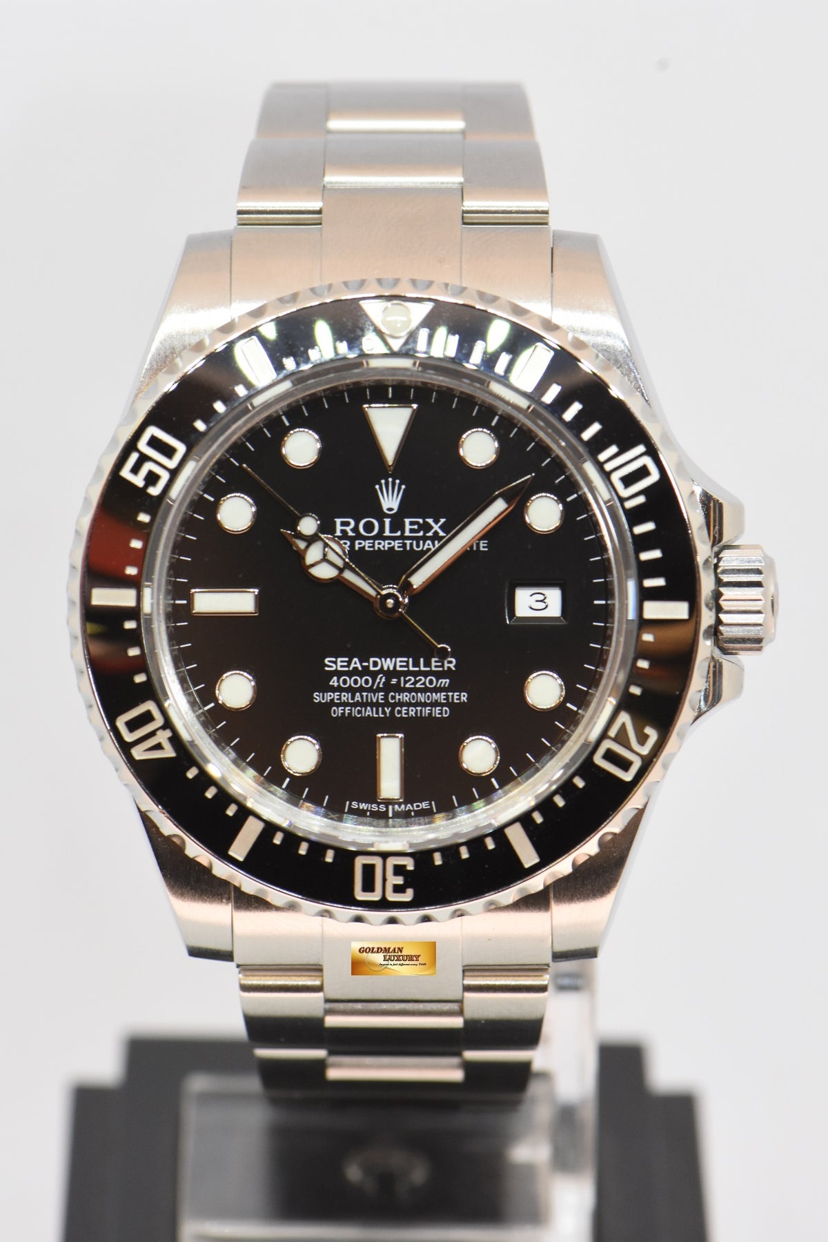 [SOLD] ROLEX OYSTER PERPETUAL SEA-DWELLER 4000  CERAMIC BLACK AUTOMATIC 116600 (MINT)