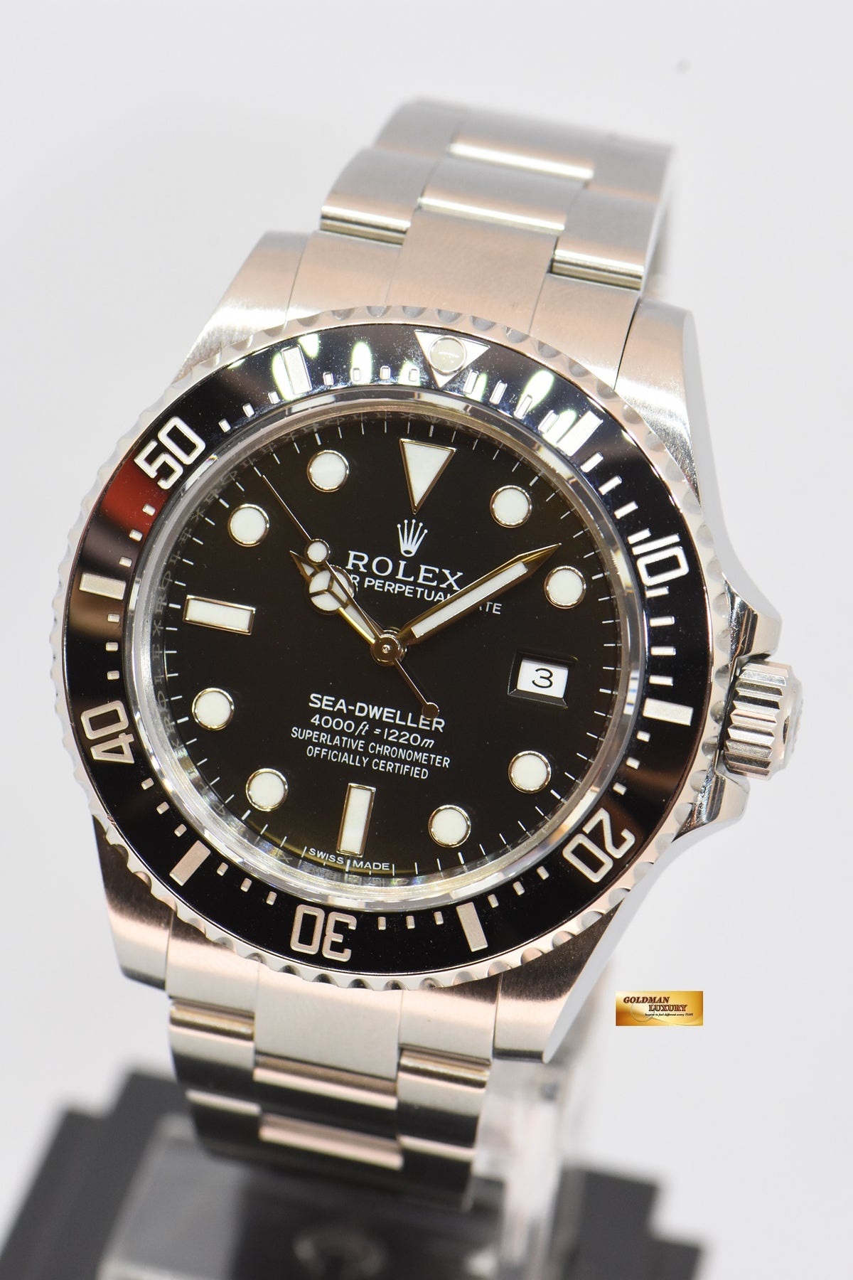 [SOLD] ROLEX OYSTER PERPETUAL SEA-DWELLER 4000  CERAMIC BLACK AUTOMATIC 116600 (MINT)