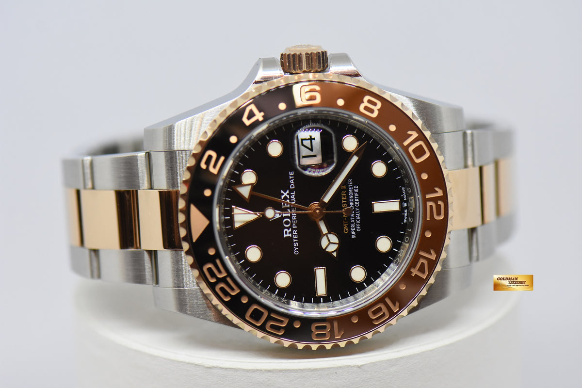 [SOLD] ROLEX OYSTER PERPETUAL GMT-MASTER II “ROOTBEER” CERAMIC HALF-ROSEGOLD AUTOMATIC 126711CHNR (LNIB)