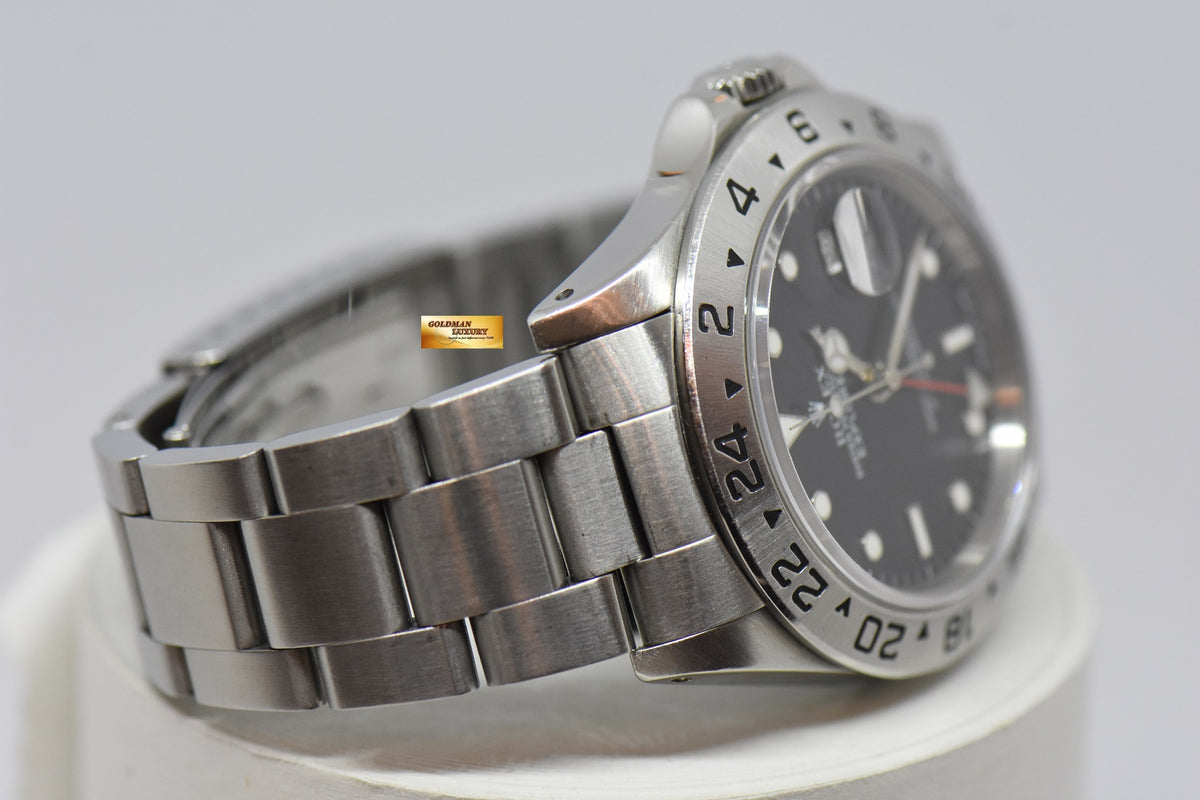 [SOLD] ROLEX OYSTER PERPETUAL EXPLORER II (TRITIUM DIAL-PINHOLE) BLACK 16570 (MINT)