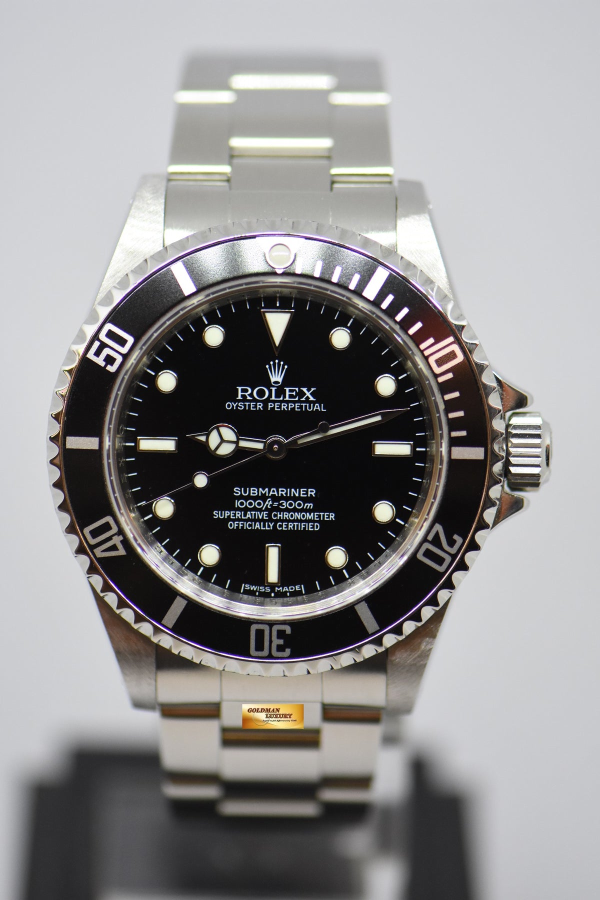 [SOLD] ROLEX OYSTER PERPETUAL SUBMARINER NO-DATE 4 LINERS 40mm BLACK 14060M (CHAPTERING) (MINT)