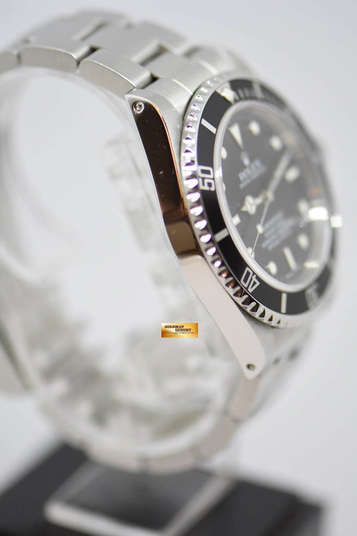 [SOLD] ROLEX OYSTER PERPETUAL SUBMARINER NO-DATE 4 LINERS 40mm BLACK 14060M (CHAPTERING) (MINT)