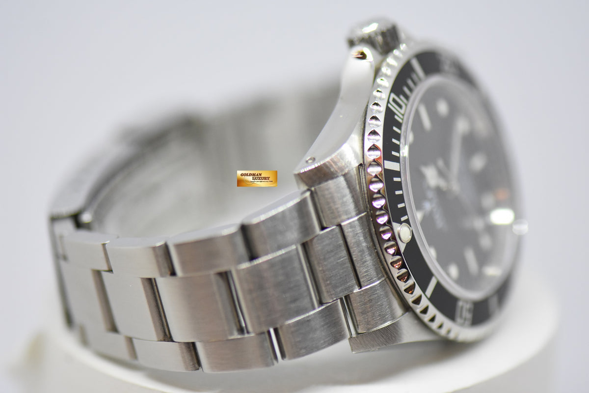 [SOLD] ROLEX OYSTER PERPETUAL SUBMARINER NO-DATE 4 LINERS 40mm BLACK 14060M (CHAPTERING) (MINT)
