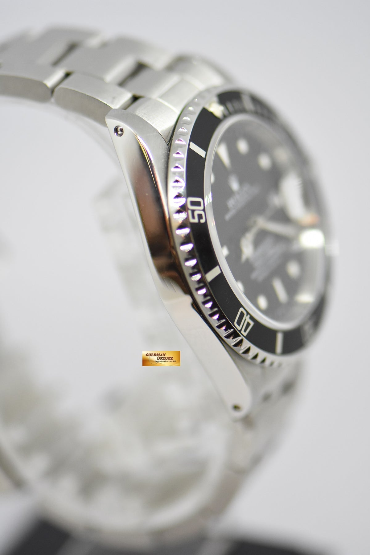 [SOLD] ROLEX OYSTER PERPETUAL SUBMARINER STEEL IN BRACELET 40mm BLACK 16610 (MINT)