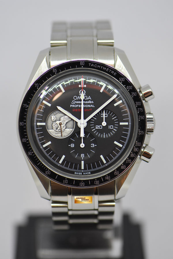[SOLD] OMEGA SPEEDMASTER PROFESSIONAL MOONWATCH APOLLO 11 40TH ANNIVERSARY “ THE EAGLE HAS LANDED” C.1861 HESALITE CRYSTAL MANUAL WINDING (MINT)
