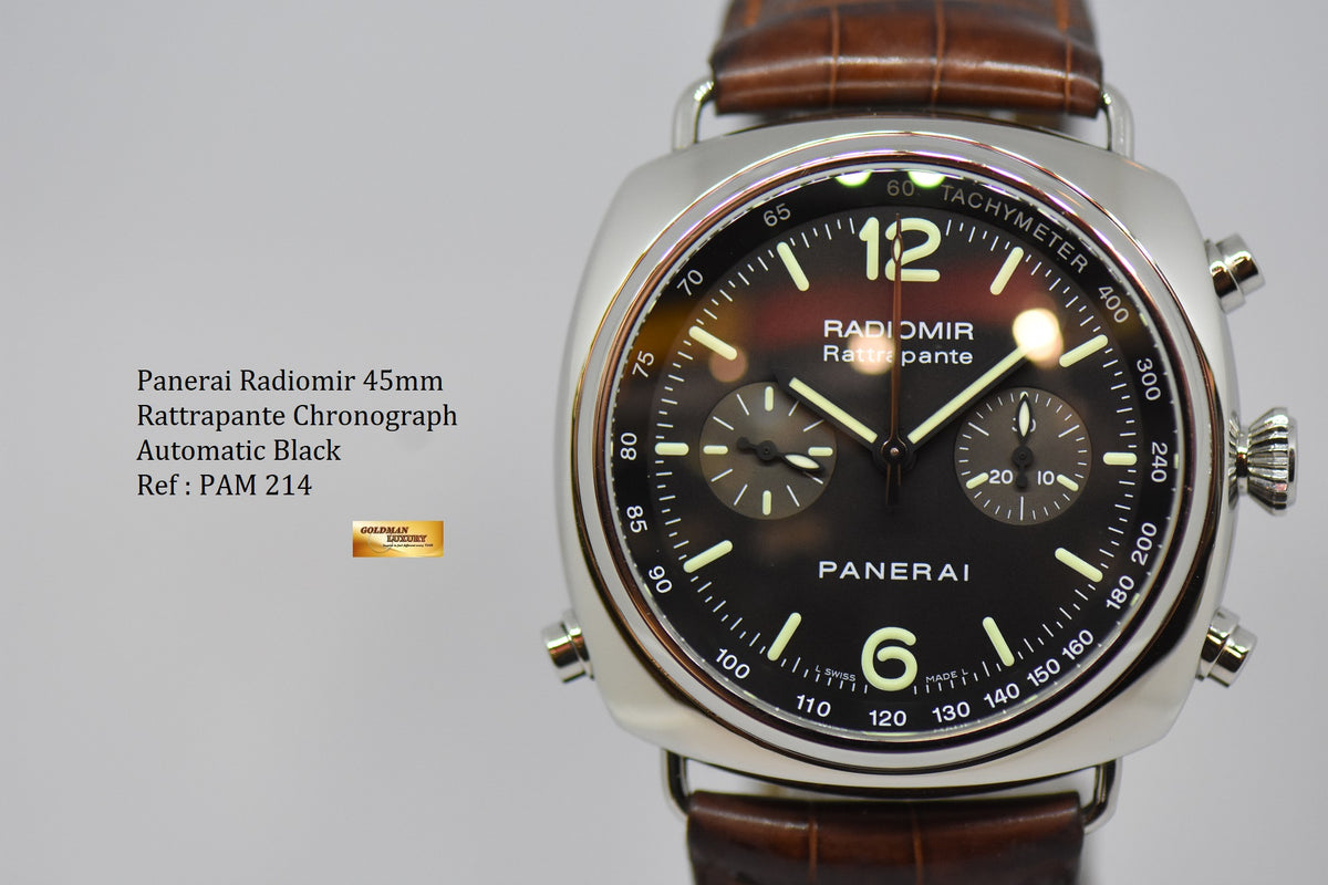 [SOLD] PANERAI RADIOMIR RATTRAPANTE 45mm CHRONOGRAPH AUTOMATIC PAM 214 (MINT)