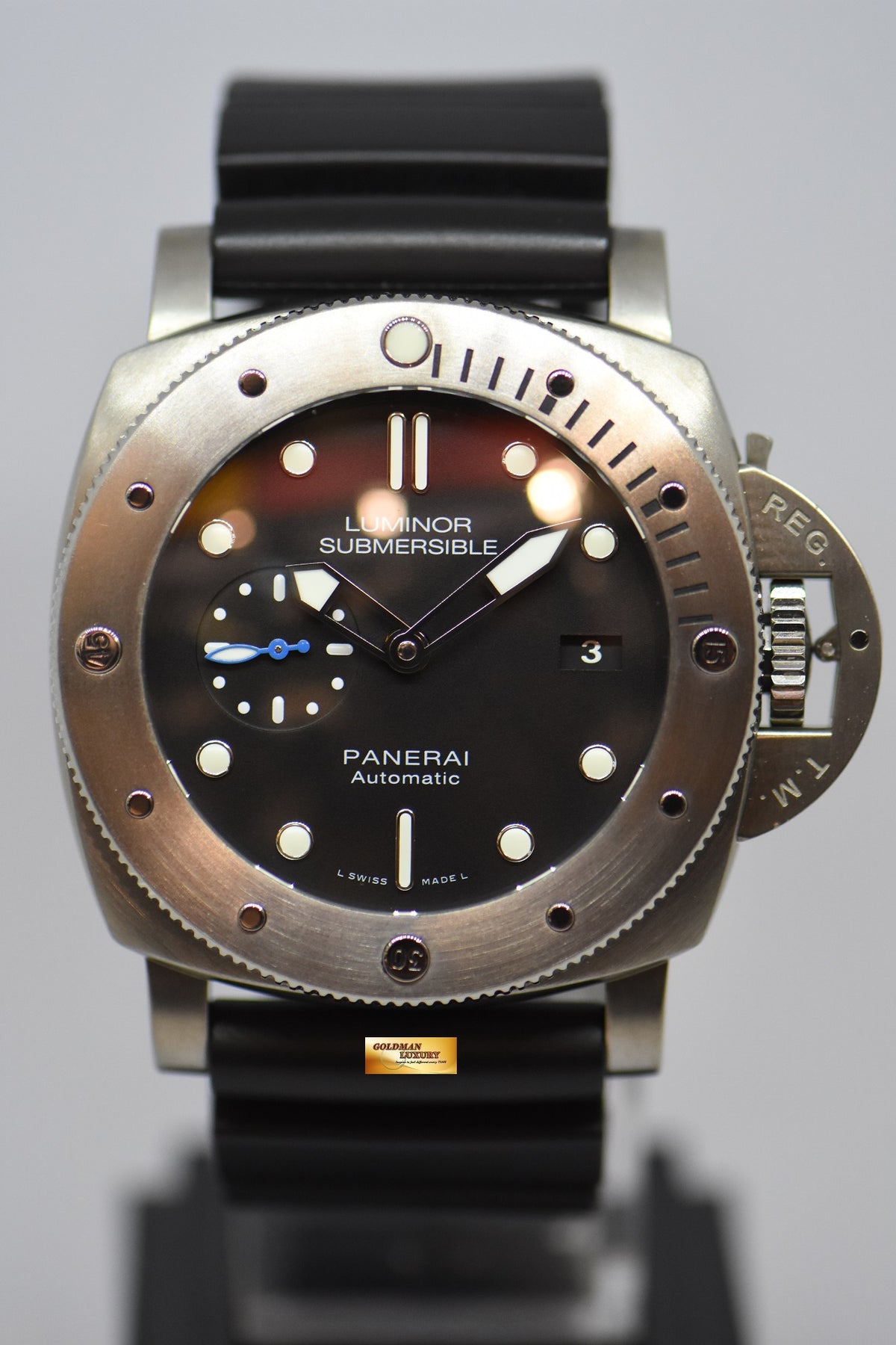 [SOLD] PANERAI LUMINOR SUBMERSIBLE TITANIUM 47mm P.9010 AUTOMATIC PAM 1305 (MINT)