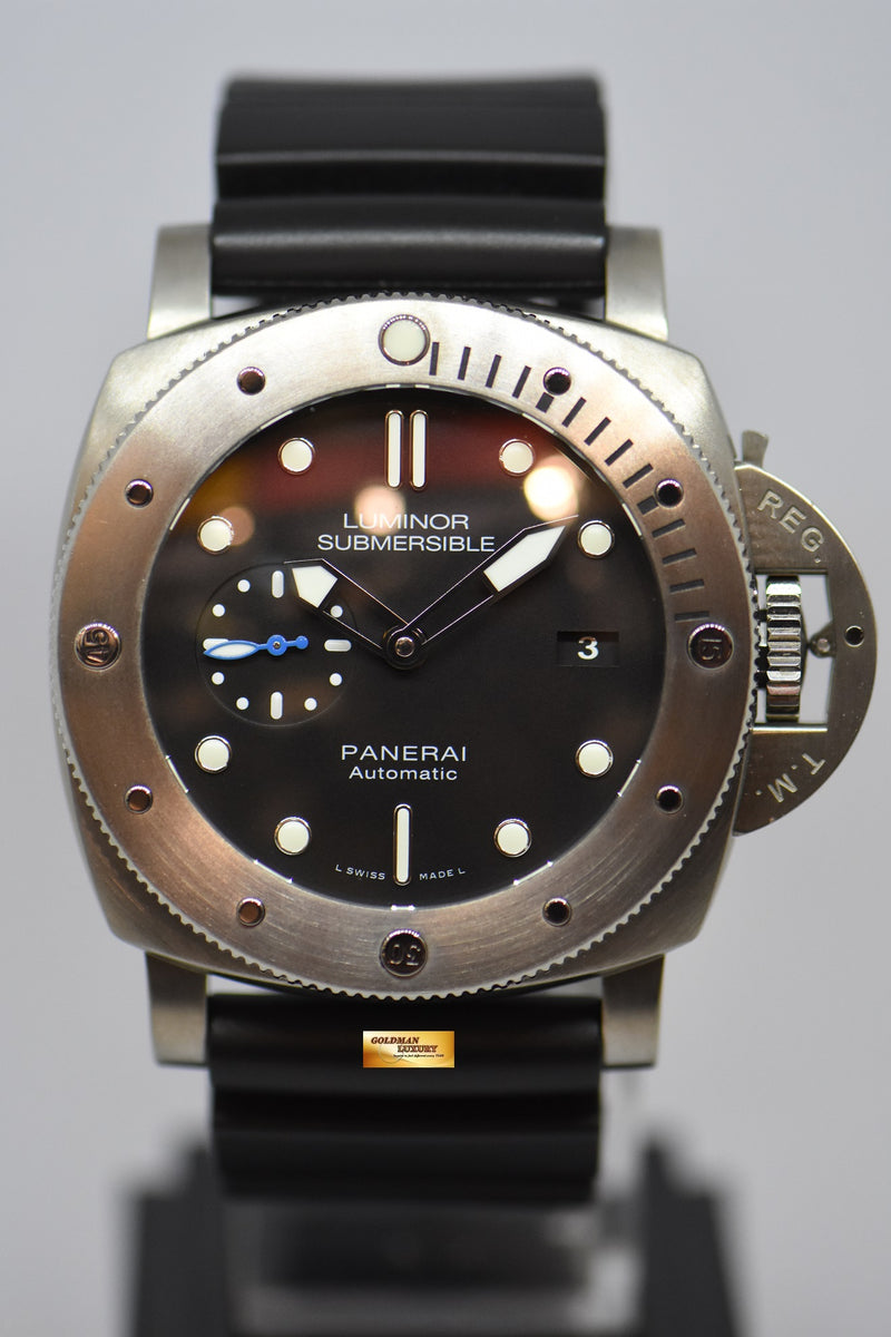 SOLD PANERAI LUMINOR SUBMERSIBLE TITANIUM 47mm P.9010 AUTOMATIC PAM Goldman Luxury