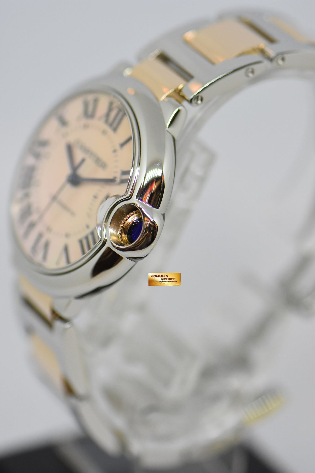 [SOLD] CARTIER BALLON BLEU 36mm MOP DIAL HALF-GOLD AUTOMATIC 3284 (MINT)