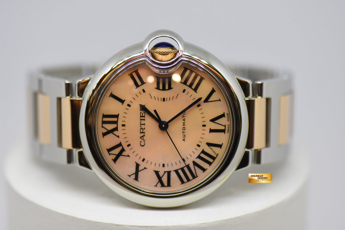 [SOLD] CARTIER BALLON BLEU 36mm MOP DIAL HALF-GOLD AUTOMATIC 3284 (MINT)