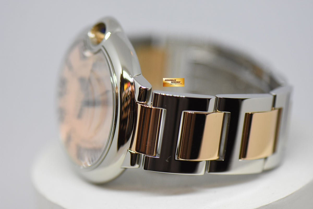 [SOLD] CARTIER BALLON BLEU 36mm MOP DIAL HALF-GOLD AUTOMATIC 3284 (MINT)