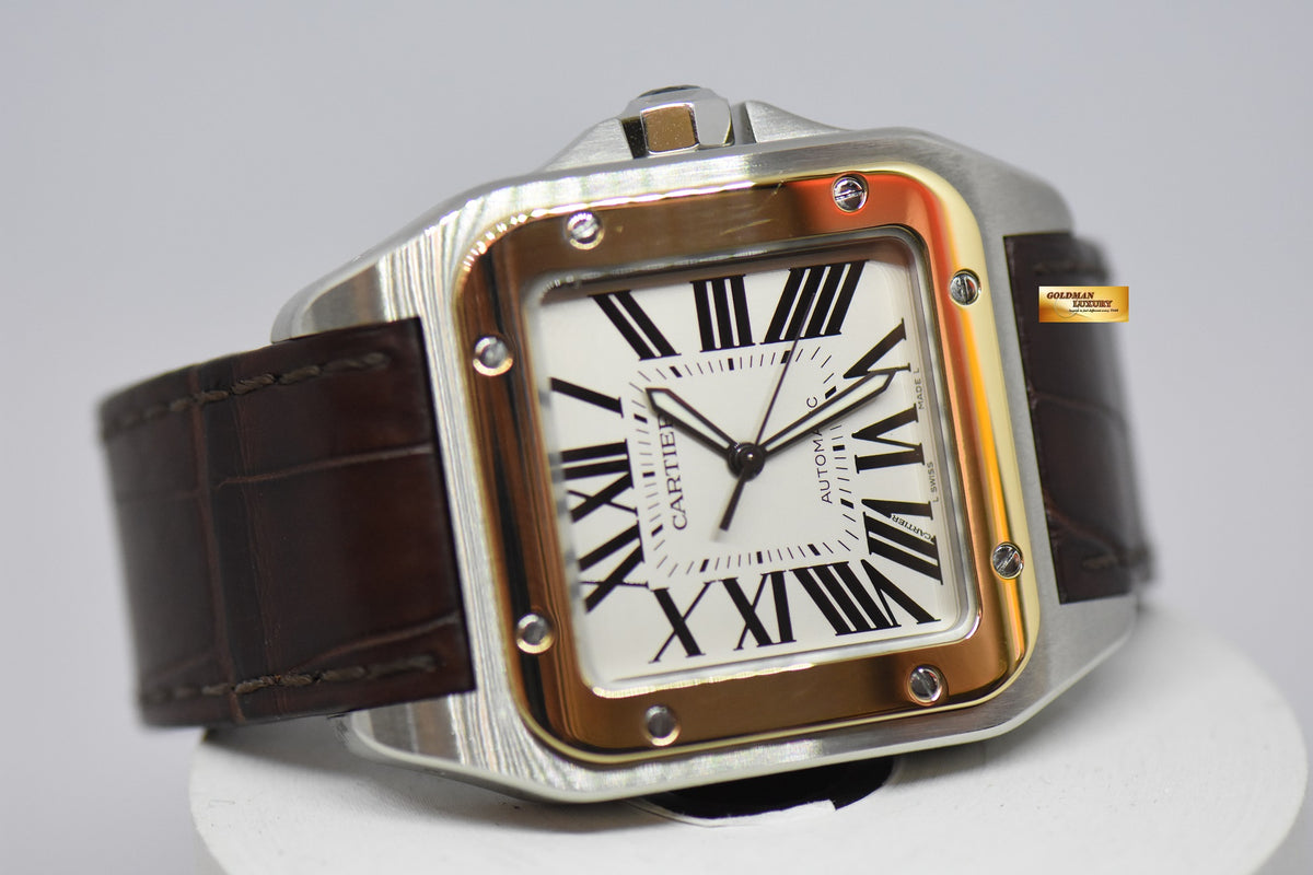 [SOLD] CARTIER SANTOS 100XL HALF GOLD AUTOMATIC 2656 (MINT)