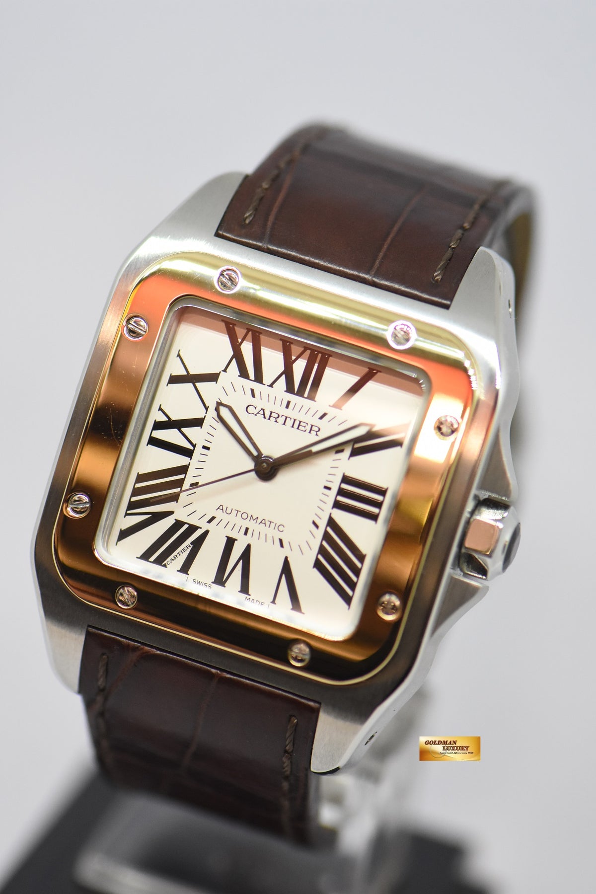 [SOLD] CARTIER SANTOS 100XL HALF GOLD AUTOMATIC 2656 (MINT)