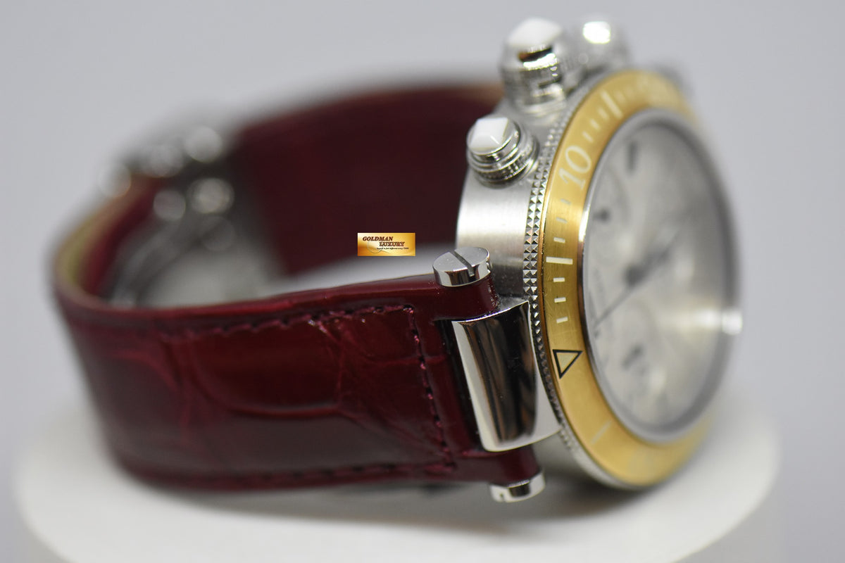 [SOLD] CARTIER PASHA SEATIMER 37mm CHRONOGRAPH HALF-GOLD QUARTZ 3129 (NEAR MINT)