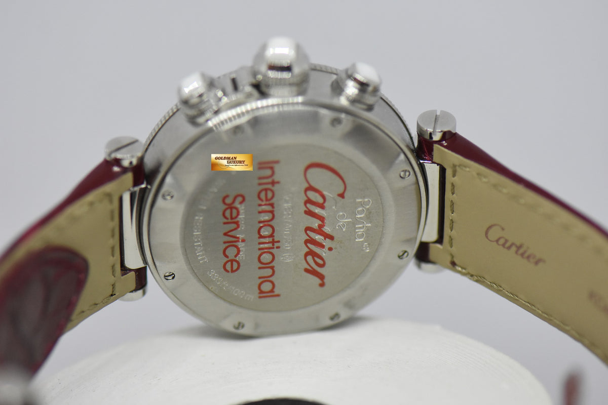 [SOLD] CARTIER PASHA SEATIMER 37mm CHRONOGRAPH HALF-GOLD QUARTZ 3129 (NEAR MINT)