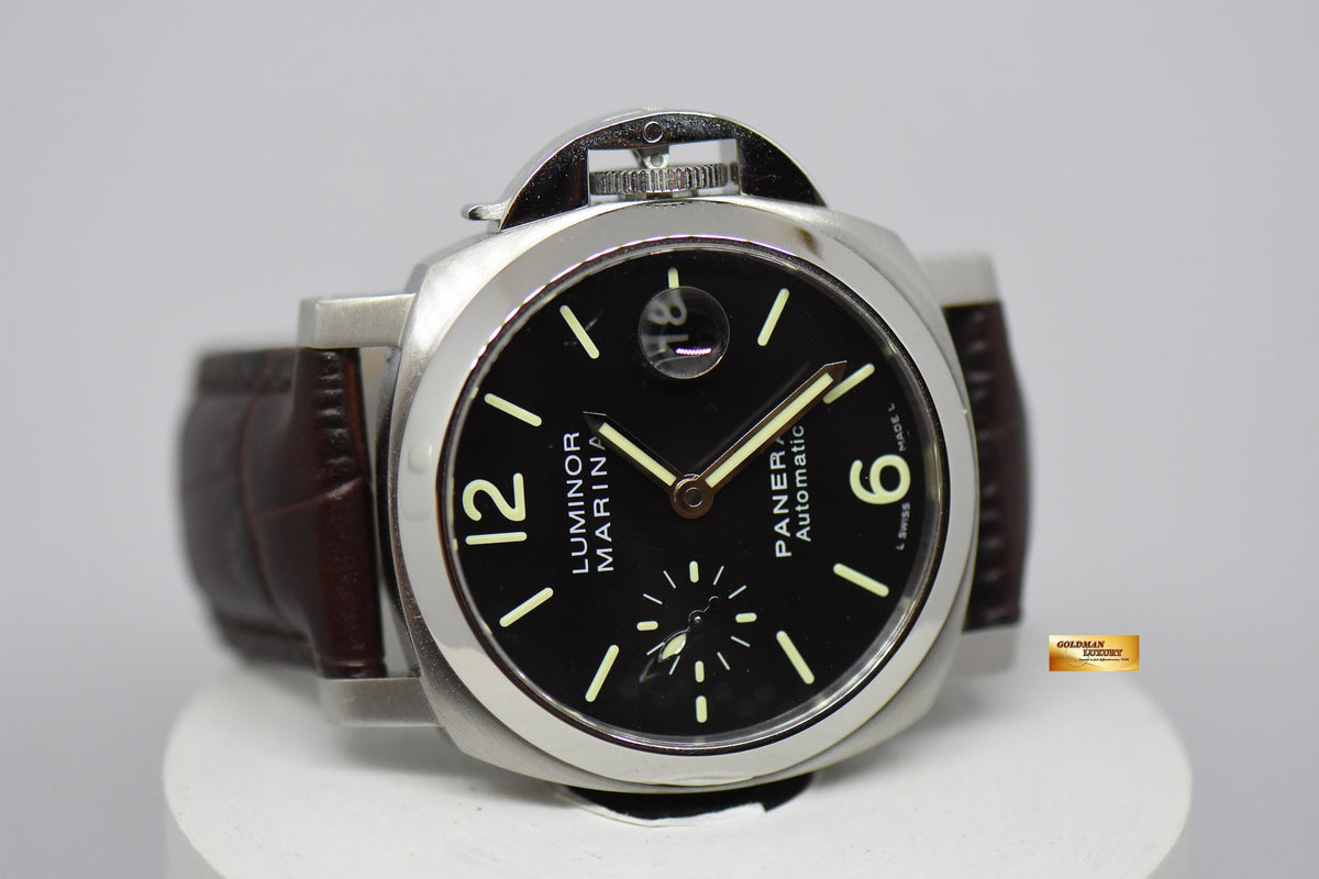 [SOLD] PANERAI LUMINOR MARINA 40mm BLACK PAM 48 AUTOMATIC (MINT)