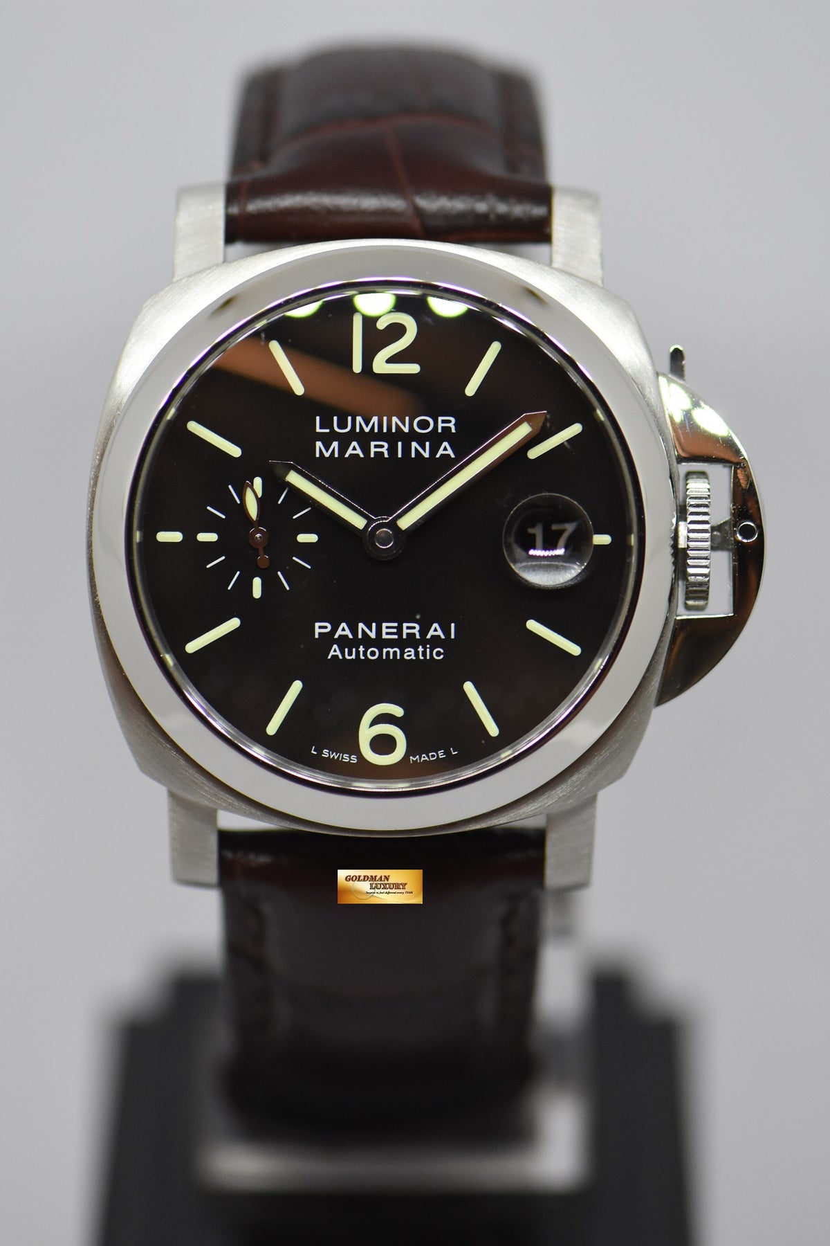 [SOLD] PANERAI LUMINOR MARINA 40mm BLACK PAM 48 AUTOMATIC (MINT)