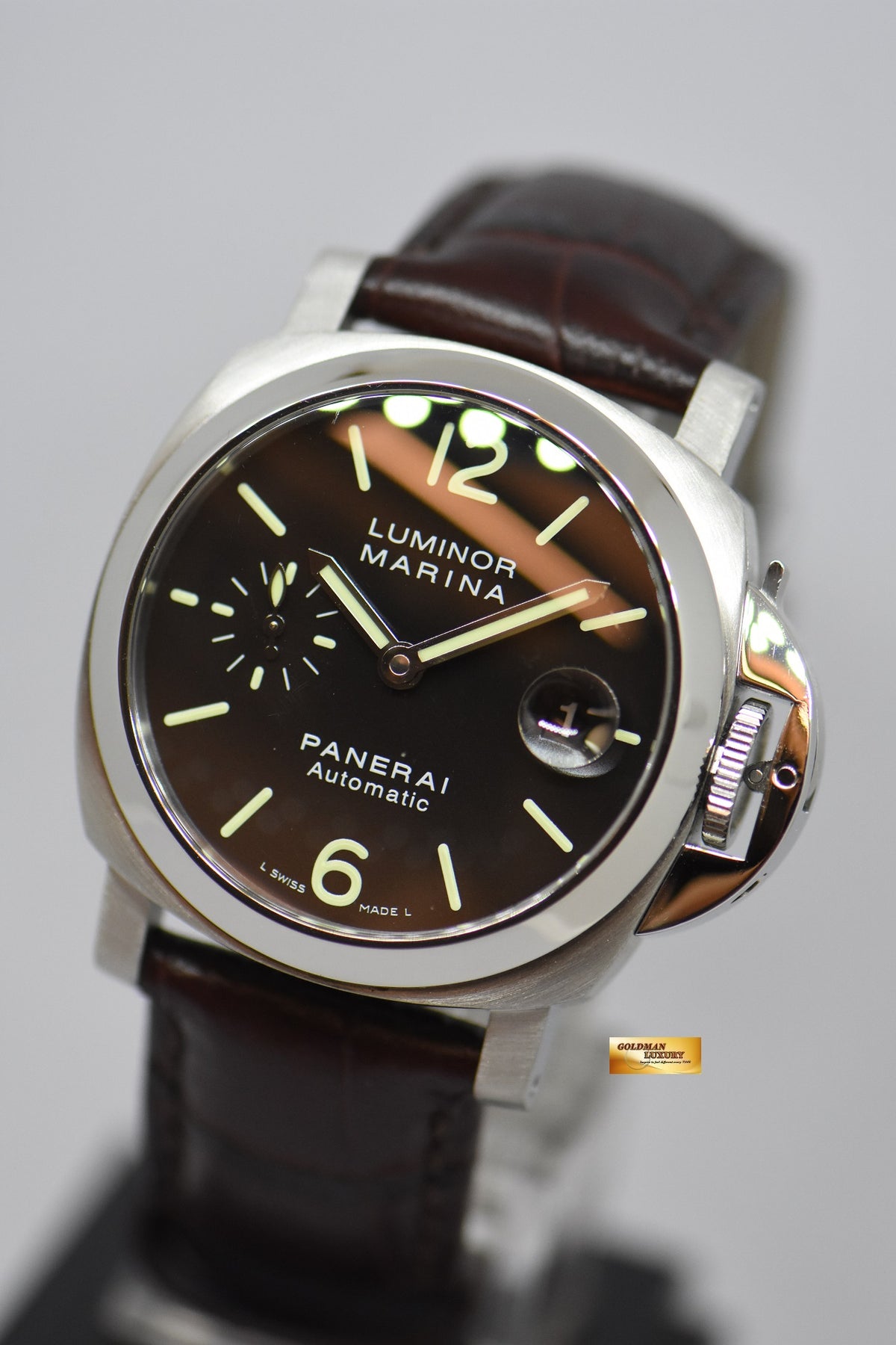 [SOLD] PANERAI LUMINOR MARINA 40mm BLACK PAM 48 AUTOMATIC (MINT)