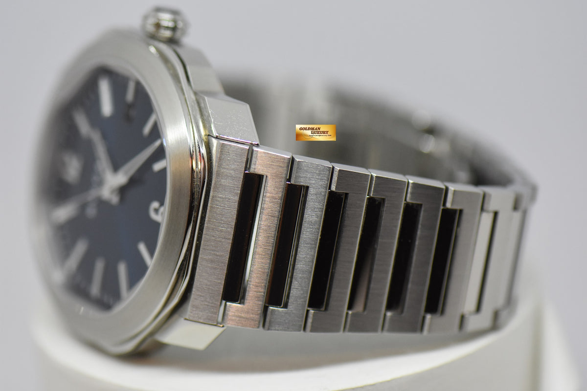 [SOLD] BVLGARI OCTO ROMA STEEL IN BRACELET 41mm BLUE AUTOMATIC OC 41S (MINT)