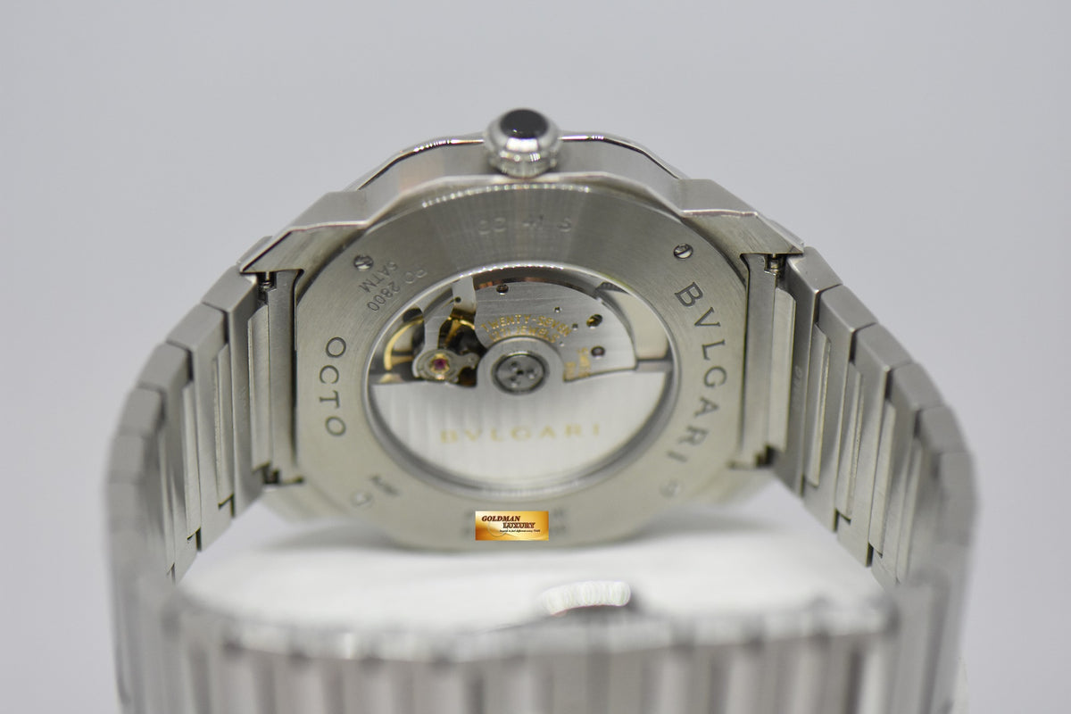 [SOLD] BVLGARI OCTO ROMA STEEL IN BRACELET 41mm BLUE AUTOMATIC OC 41S (MINT)