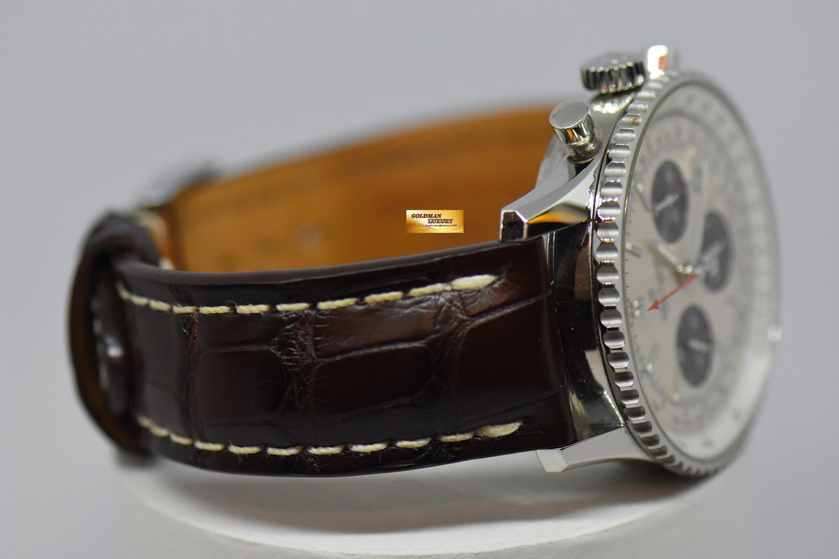 [SOLD] BREITLING NAVITIMER B01 CHRONOGRAPH 43mm AUTOMATIC WHITE AB0121211 (MINT)