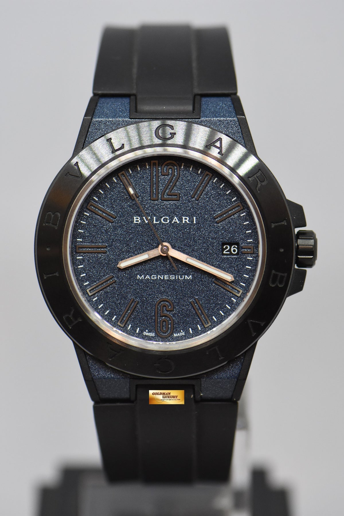 [SOLD] BVLGARI DIAGONO MAGNESIUM 41mm BLUE AUTOMATIC DG 41SMC (MINT)