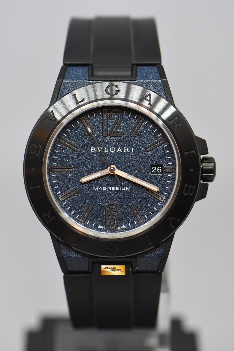 SOLD] BVLGARI DIAGONO MAGNESIUM 41mm BLUE AUTOMATIC DG 41SMC (MINT