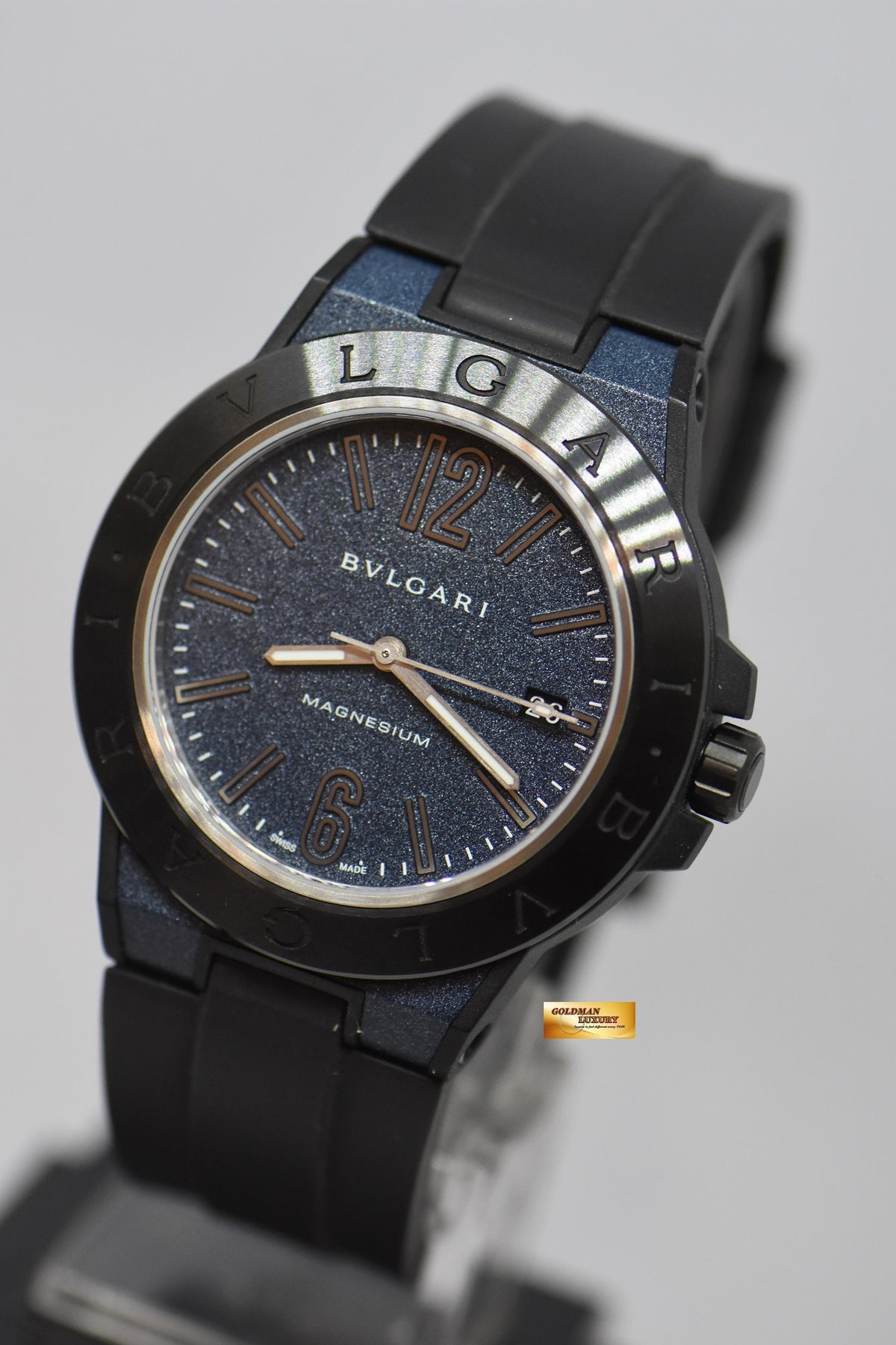 [SOLD] BVLGARI DIAGONO MAGNESIUM 41mm BLUE AUTOMATIC DG 41SMC (MINT)