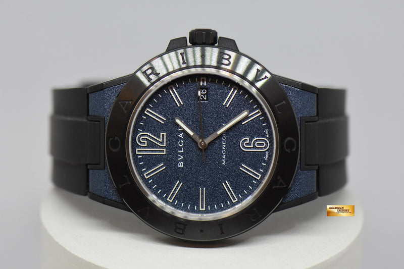 SOLD BVLGARI DIAGONO MAGNESIUM 41mm BLUE AUTOMATIC DG 41SMC MINT