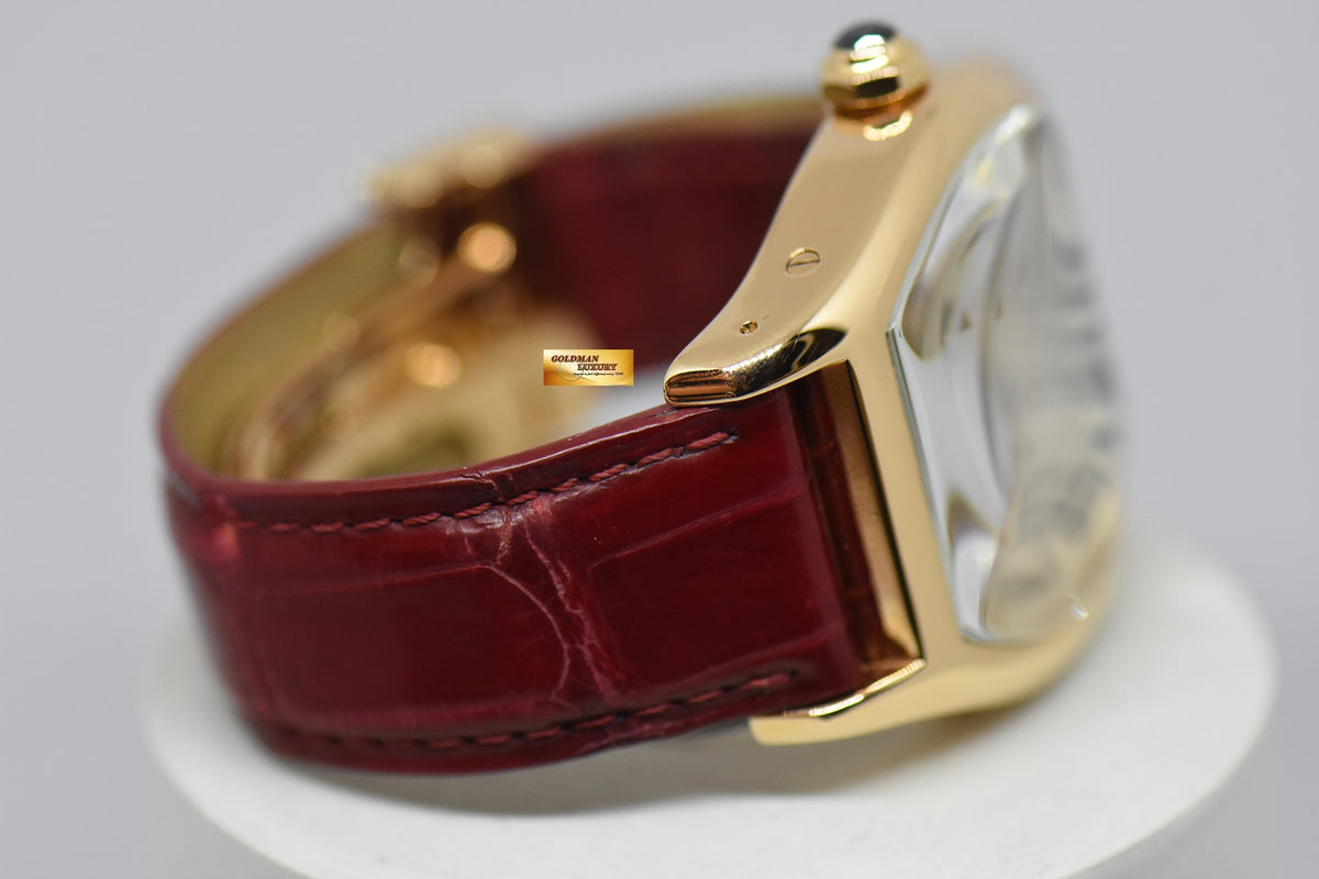 [SOLD] CARTIER TORTUE XL MEN’S 18K ROSE GOLD MANUAL WINDING 2763 (MINT)