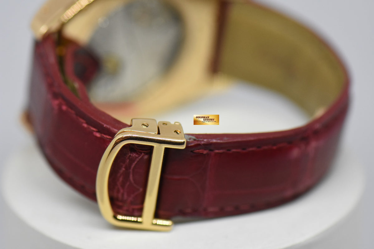 [SOLD] CARTIER TORTUE XL MEN’S 18K ROSE GOLD MANUAL WINDING 2763 (MINT)