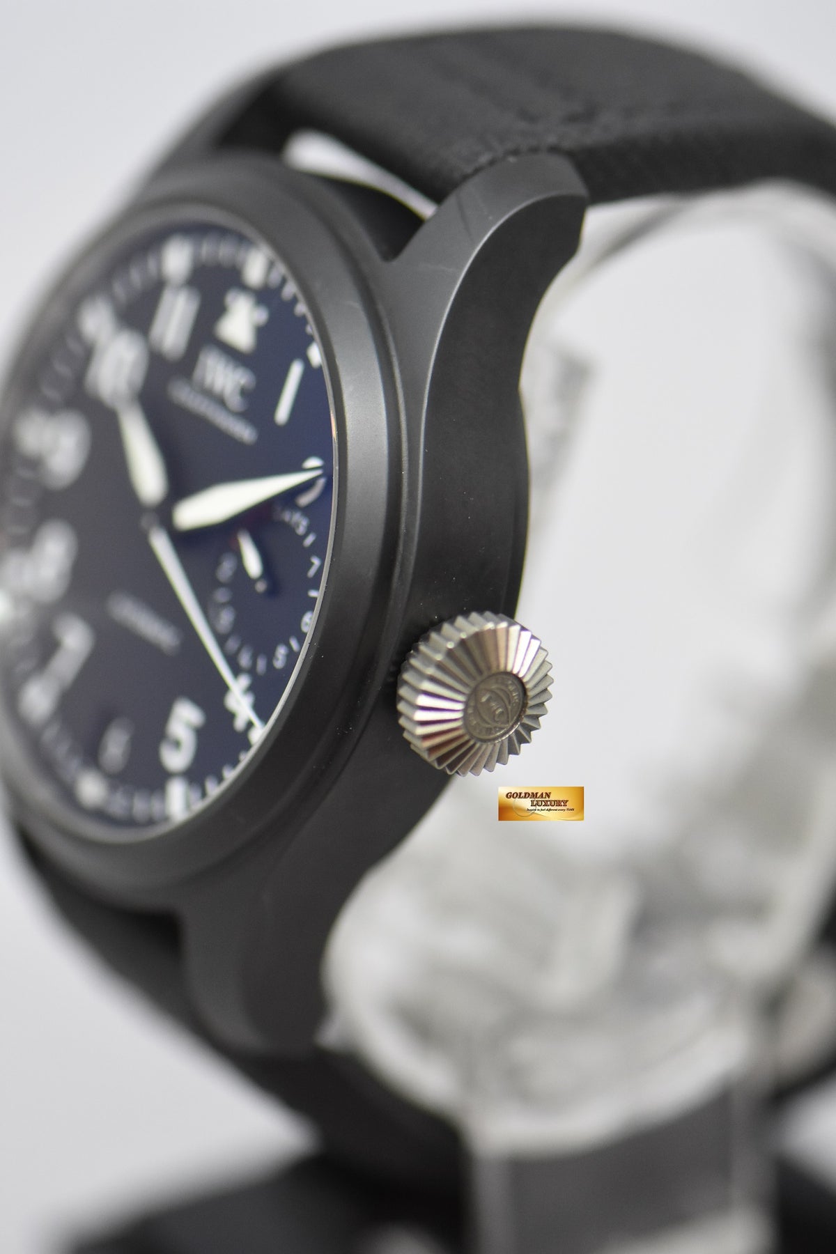 [SOLD] IWC BIG PILOT TOP GUN 46mm CERAMIC BLACK 7 DAYS POWER RESERVE AUTOMATIC IW5020-01 (as it’s condition)