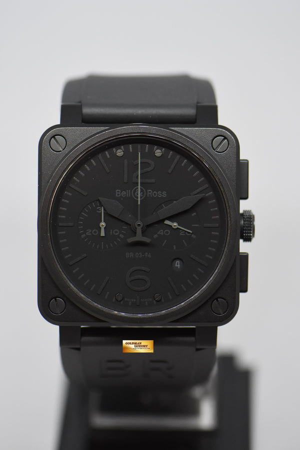 [SOLD] BELL & ROSS AVIATION PVD BLACK 42mm CHRONOGRAPH AUTOMATIC BR03-94 (NEAR MINT)