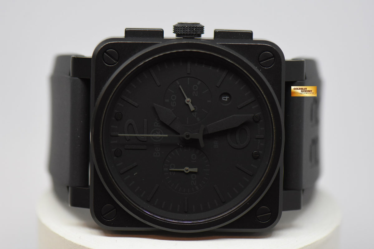 [SOLD] BELL & ROSS AVIATION PVD BLACK 42mm CHRONOGRAPH AUTOMATIC BR03-94 (NEAR MINT)