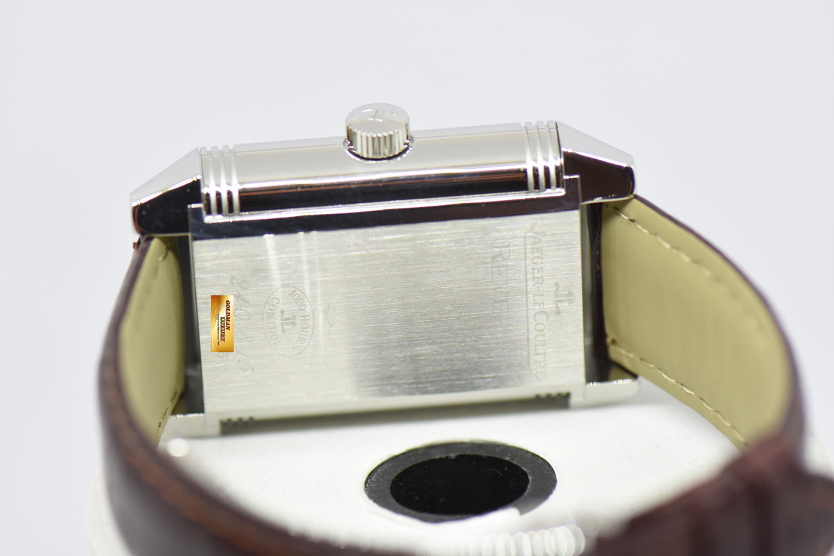 [SOLD] JLC REVERSO GRANDE DATE 8 DAYS POWER RESERVE STAINLESS STEEL MANUAL WINDING 240.8.15 (MINT)