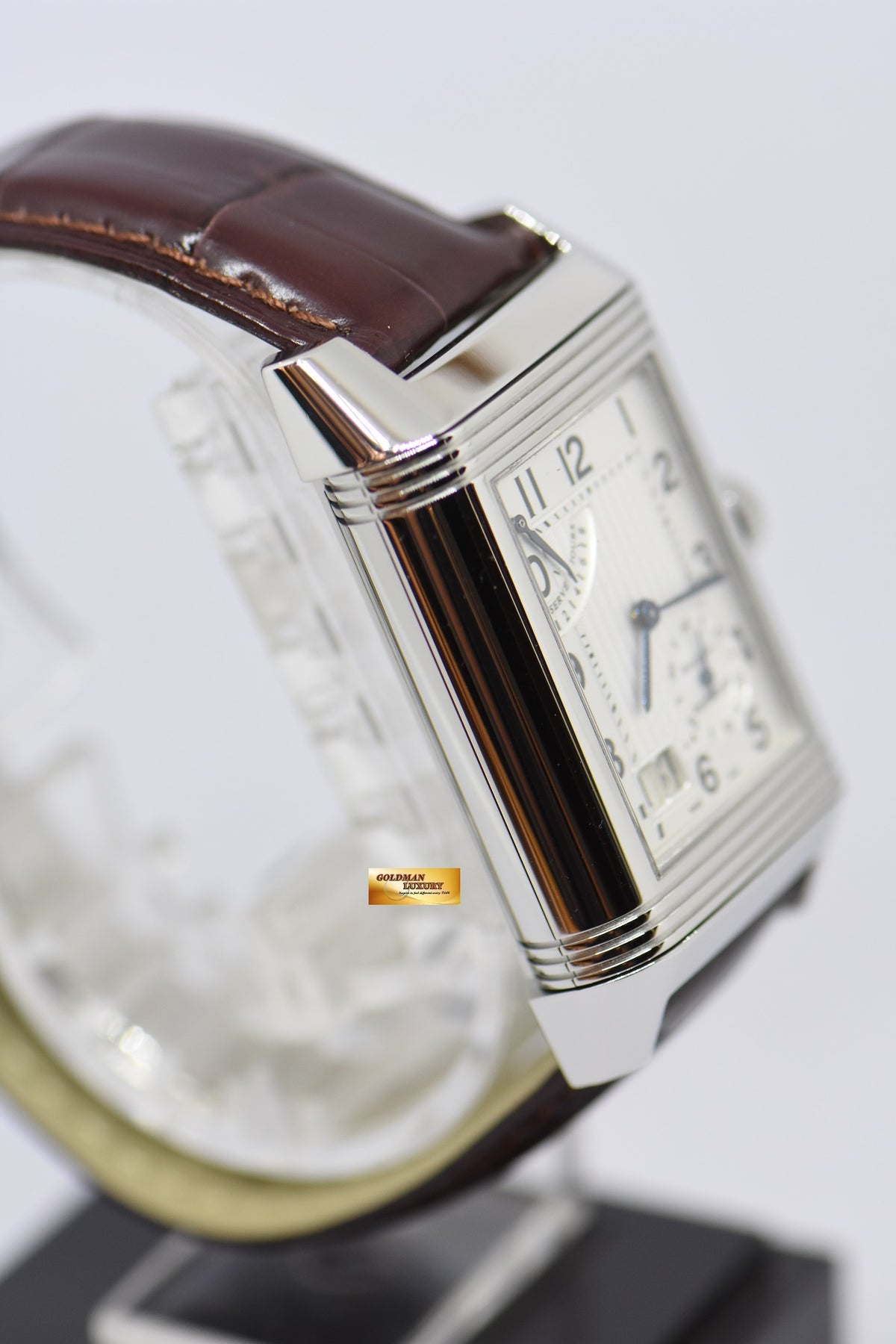 [SOLD] JLC REVERSO GRANDE DATE 8 DAYS POWER RESERVE STAINLESS STEEL MANUAL WINDING 240.8.15 (MINT)