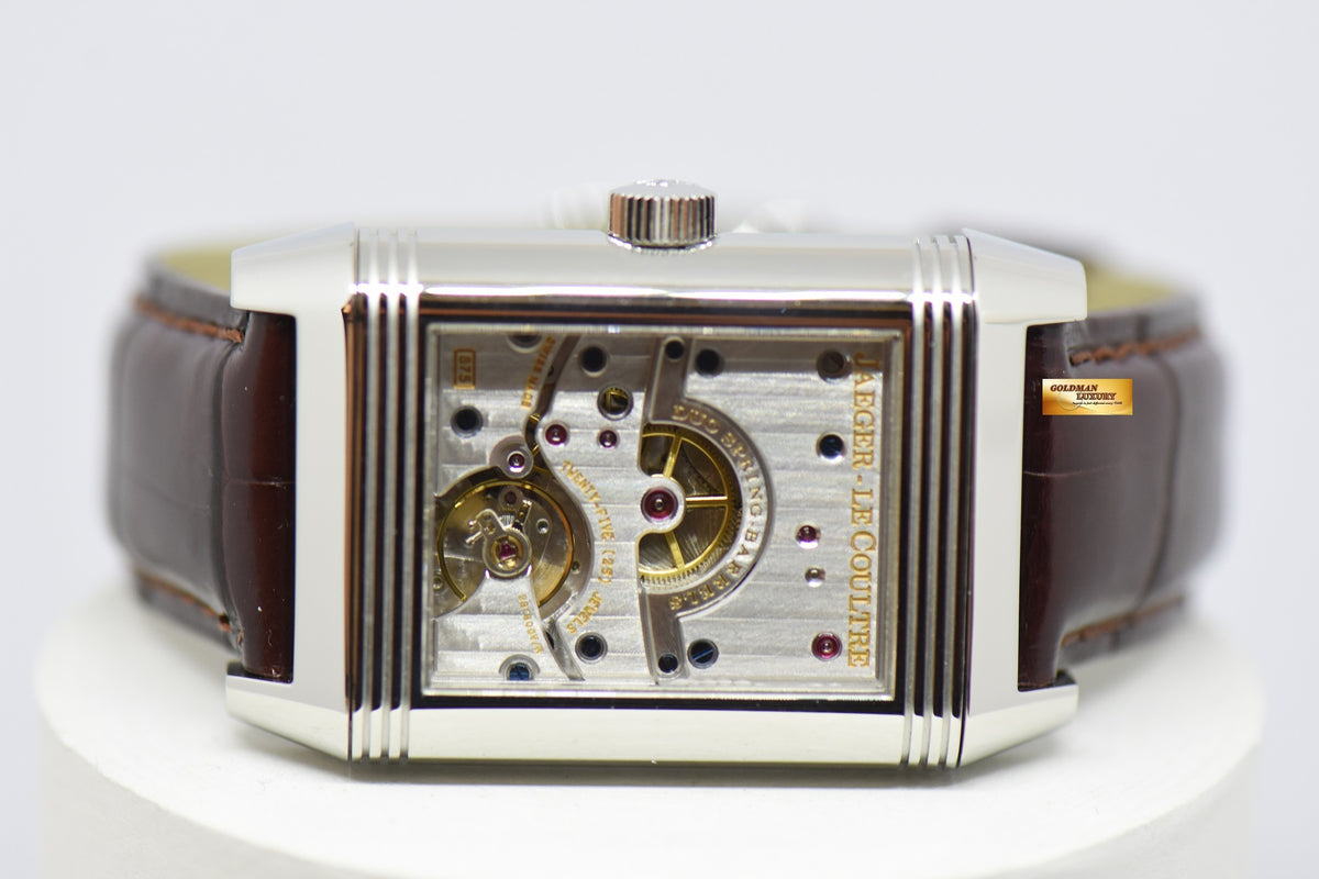 [SOLD] JLC REVERSO GRANDE DATE 8 DAYS POWER RESERVE STAINLESS STEEL MANUAL WINDING 240.8.15 (MINT)