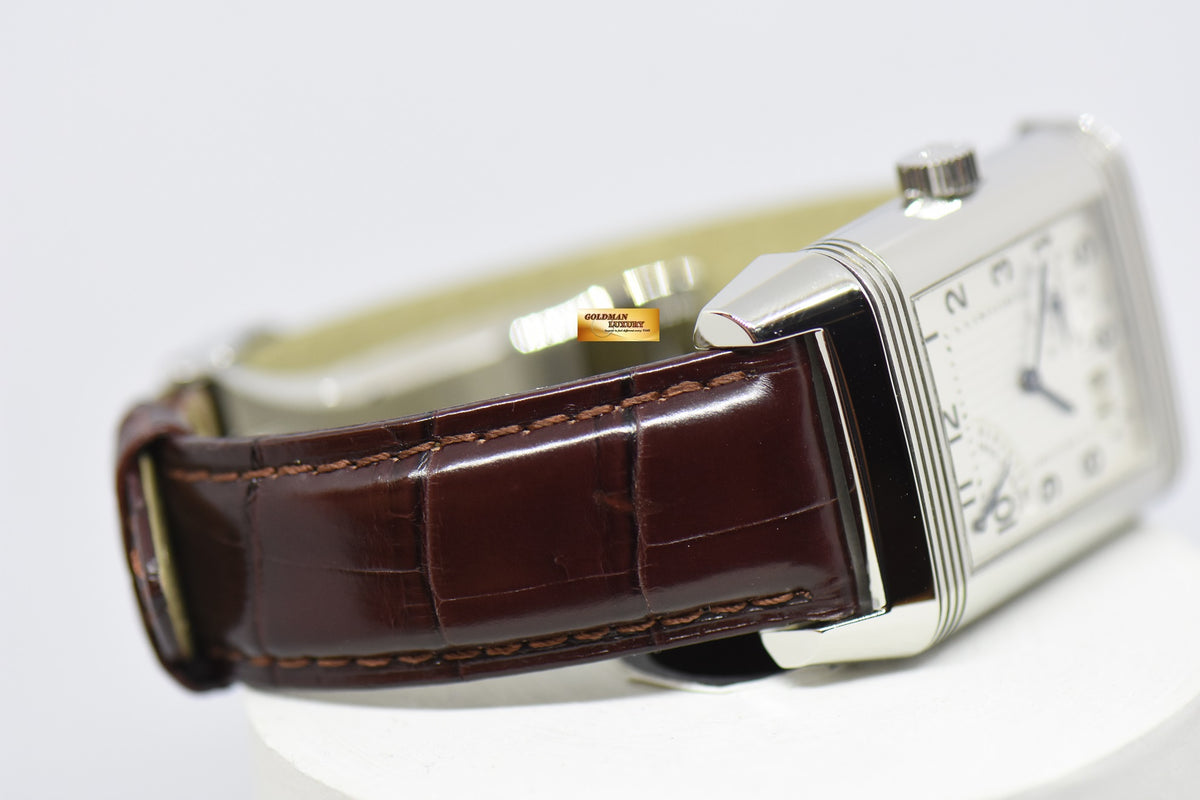 [SOLD] JLC REVERSO GRANDE DATE 8 DAYS POWER RESERVE STAINLESS STEEL MANUAL WINDING 240.8.15 (MINT)